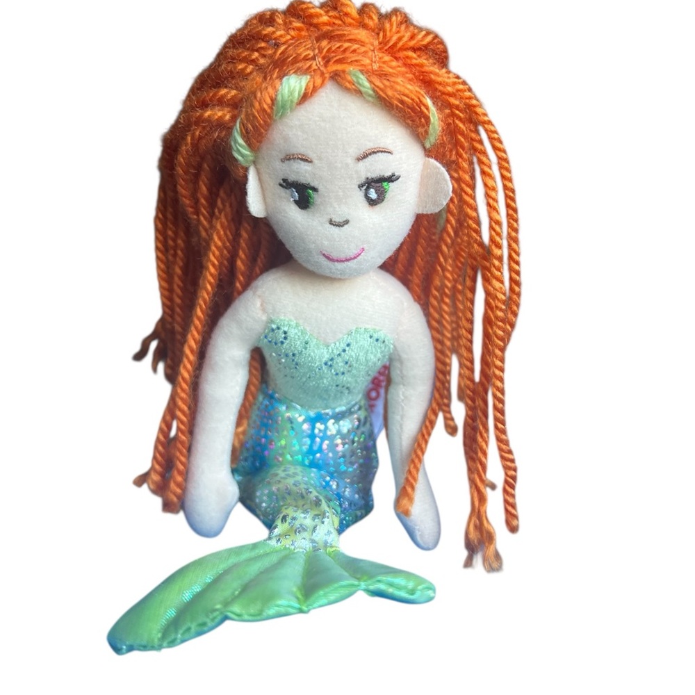 Aurora Sea Sparkles Meriel the Mermaid with Orange Red Hair